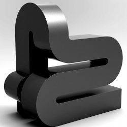 Contemporary sculpture designed and fabricated at Lump Sculpture Studio